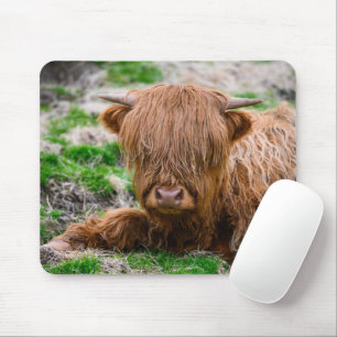 Cutest Baby Animals   Highland Cow Calf Mouse Pad