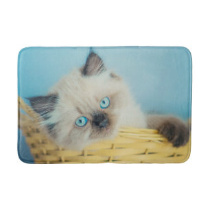 Cutest Baby Animals Himalayan Seal Point Cat Bath Mat