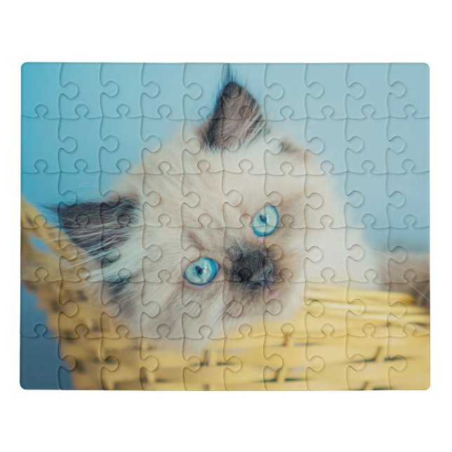 Cutest Baby Animals | Himalayan Seal Point Cat Jigsaw Puzzle (Puzzle Horizontal)