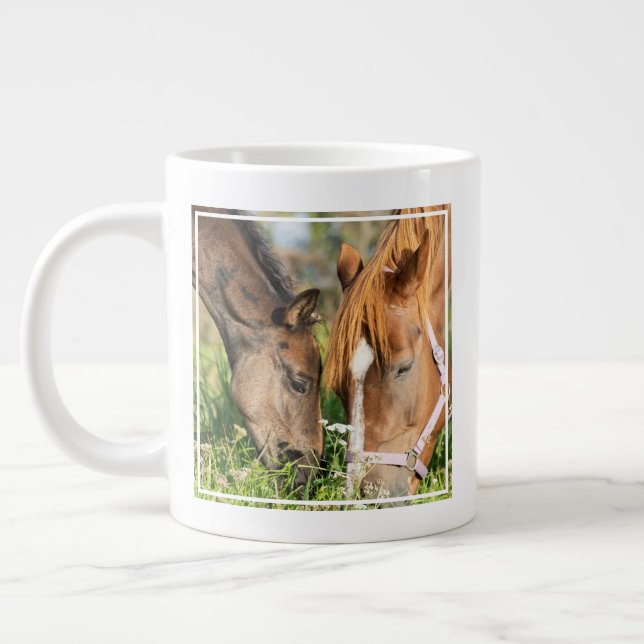 Cutest Baby Animals | Horse Colt Giant Coffee Mug (Left)
