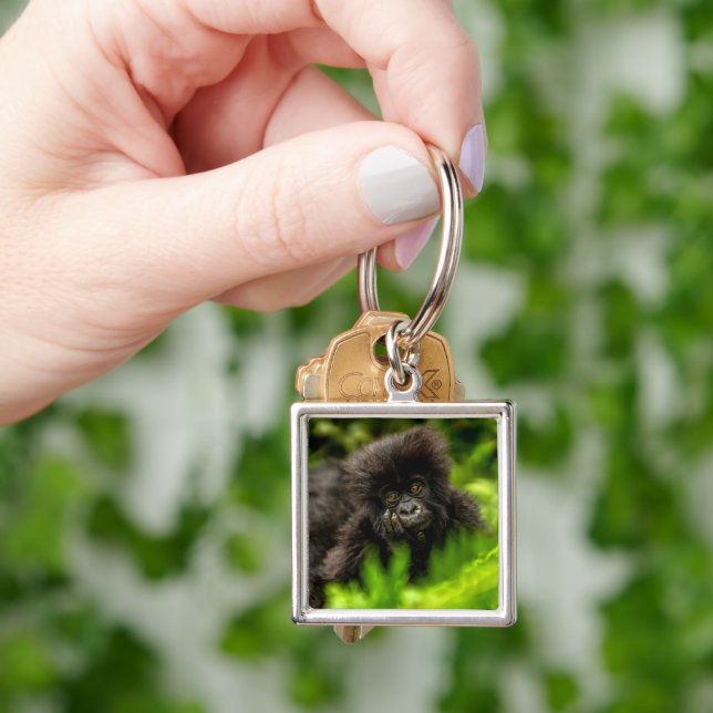 Cutest Baby Animals | Infant Mountain Gorilla Keychain (Hand)