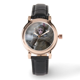 Cutest Baby Animals Japanese Monkey & Baby Watch
