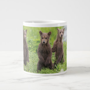 Cutest Baby Animals   Kamchatka Brown Bear Cubs Giant Coffee Mug
