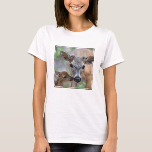 Cutest Baby Animals  Key Deer Stag  Fawn T_Shirt