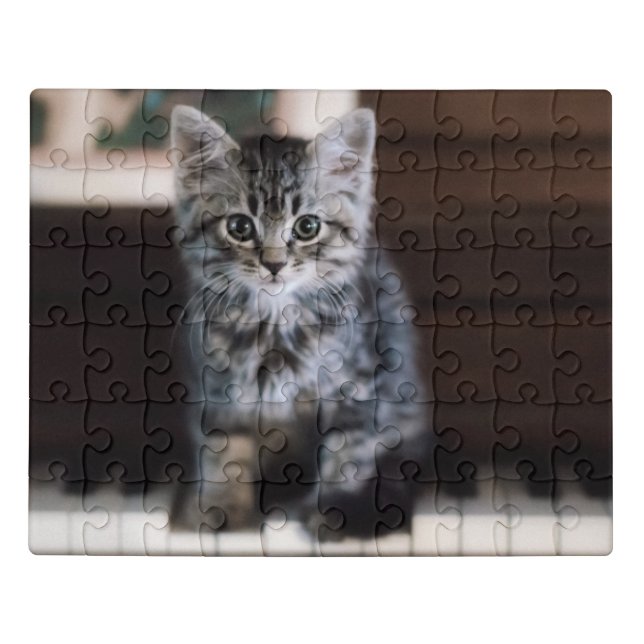 Cutest Baby Animals | Kitten on Piano Keys Jigsaw Puzzle (Puzzle Horizontal)