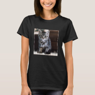 Cutest Baby Animals Kitten on Piano Keys T-Shirt