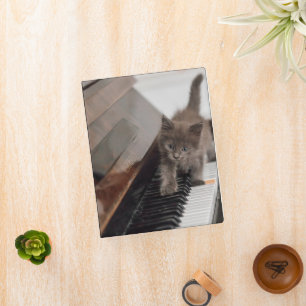 Cutest Baby Animals Kitten on Piano Mini Binder