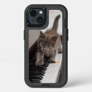Cutest Baby Animals Kitten on Piano iPhone 13 Case