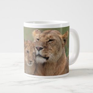 Cutest Baby Animals Lion Cub & Mother Giant Coffee Mug