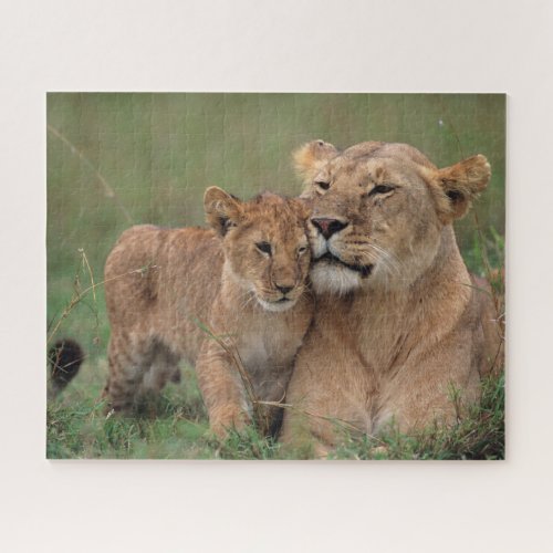 Cutest Baby Animals  Lion Cub  Mother Jigsaw Puzzle