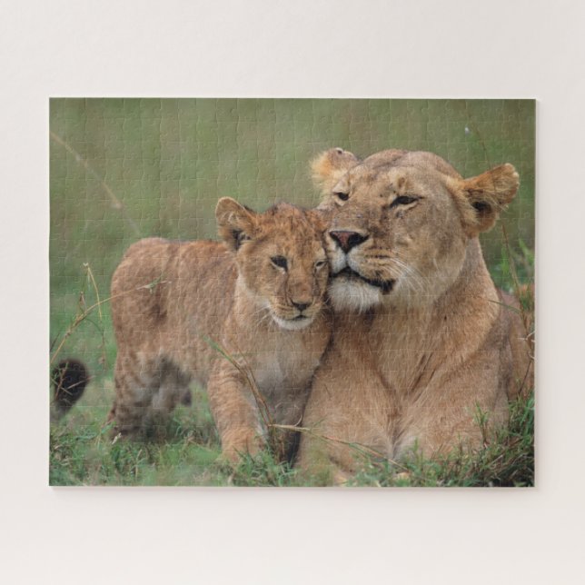 Cutest Baby Animals | Lion Cub & Mother Jigsaw Puzzle (Horizontal)