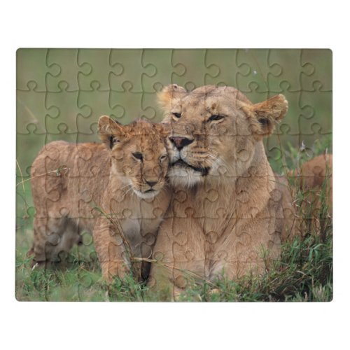 Cutest Baby Animals  Lion Cub  Mother Jigsaw Puzzle