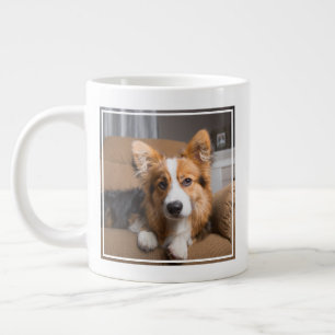 Cutest Baby Animals Long Hair Corgi Puppy Giant Coffee Mug