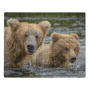 Cutest Baby Animals   Mama Bear & Her Cubs Jigsaw Puzzle