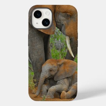 Cutest Baby Animals | Mama Elephant & Baby Case-mate Iphone 14 Case by cutestbabyanimals at Zazzle