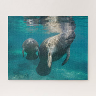 Cutest Baby Animals Manatee & Baby Jigsaw Puzzle