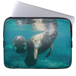 Cutest Baby Animals Manatee & Baby Laptop Sleeve