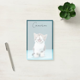Cutest Baby Animals Meowing Baby Kitten Post-it Notes
