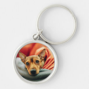 Cutest Baby Animals Miniature Pinscher Keychain