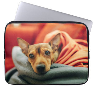 Cutest Baby Animals Miniature Pinscher Laptop Sleeve