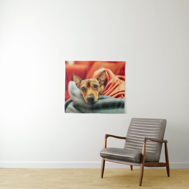 Cutest Baby Animals | Miniature Pinscher Tapestry (In Situ (Horizontal))