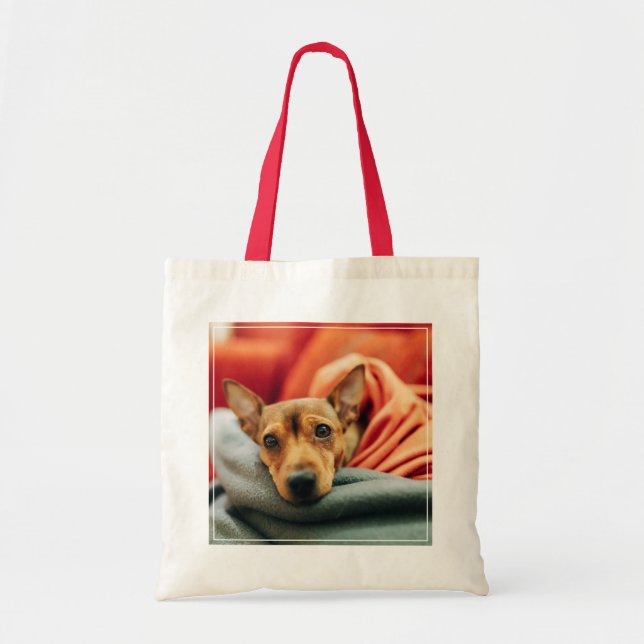 Cutest Baby Animals | Miniature Pinscher Tote Bag (Front)