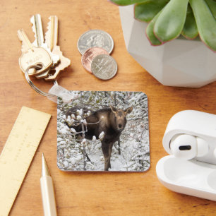 Cutest Baby Animals Moose Calf Keychain