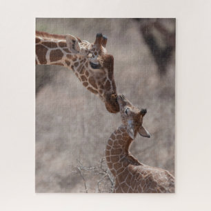 Cutest Baby Animals Mother and Baby Giraffe Jigsaw Puzzle