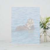 Cutest Baby Animals | Mother & Baby Sea Otter (Standing Front)