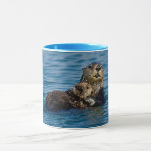 Cutest Baby Animals  Mother  Baby Sea Otter Mug