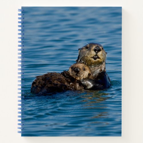 Cutest Baby Animals  Mother  Baby Sea Otter Notebook