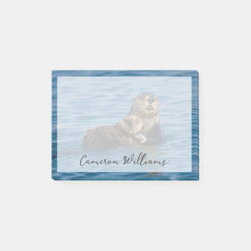 Cutest Baby Animals  Mother  Baby Sea Otter Post_it Notes