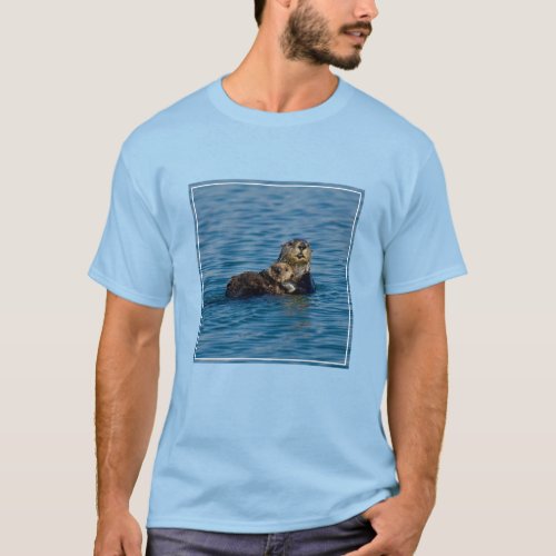 Cutest Baby Animals  Mother  Baby Sea Otter T_Shirt