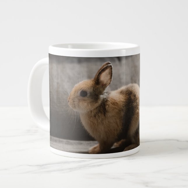 Cutest Baby Animals | Netherland Dwarf Rabbit Giant Coffee Mug (Front Left)