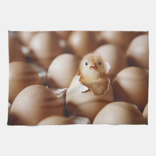 Cutest Baby Animals New Baby Chick Kitchen Towel