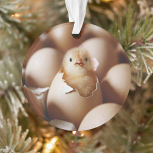 Cutest Baby Animals New Baby Chick Ornament