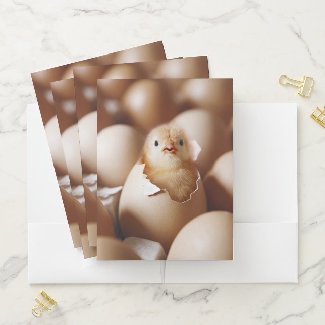 Cutest Baby Animals | New Baby Chick Pocket Folder (In Situ)