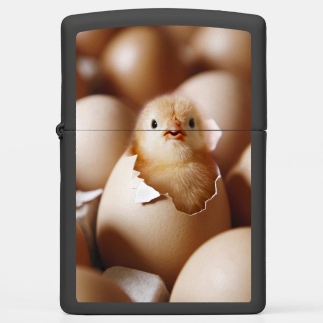 Cutest Baby Animals | New Baby Chick Zippo Lighter (Front)