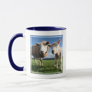 Cutest Baby Animals Newborn Lamb & Mama Mug