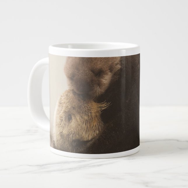 Cutest Baby Animals | Newborn Otter Pup Giant Coffee Mug (Front Left)