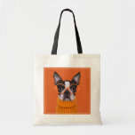 Cutest Baby Animals | Orange Boston Terrier Tote Bag at Zazzle