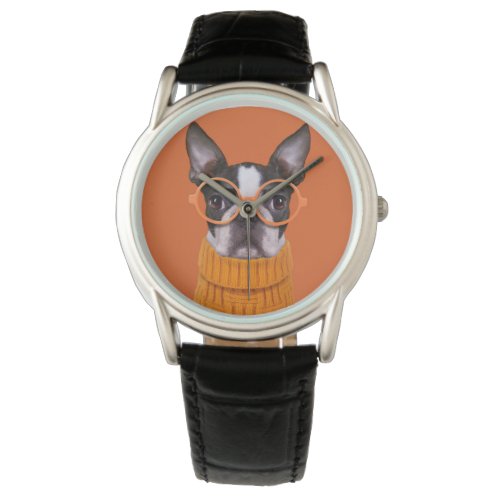 Cutest Baby Animals  Orange Boston Terrier Watch