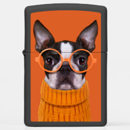 Cutest Baby Animals Orange Boston Terrier Zippo Lighter