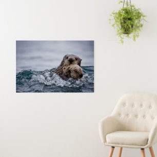 Cutest Baby Animals Otter Baby & Mother Foam Board