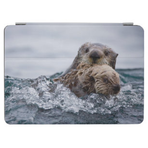 Cutest Baby Animals   Otter Baby & Mother iPad Air Cover