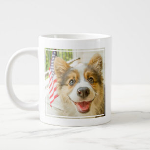 Cutest Baby Animals Patriotic Corgi Puppy Giant Coffee Mug