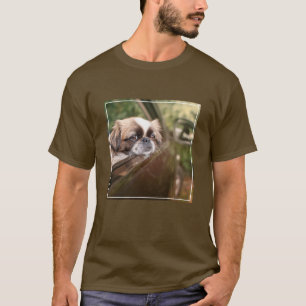 Cutest Baby Animals   Pekingese Puppy in Car T-Shirt