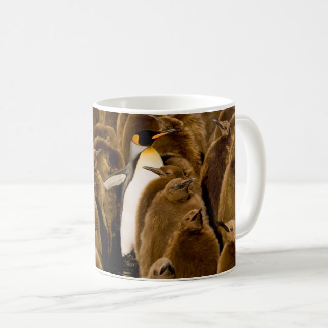 Cutest Baby Animals | Penguin Among Youngsters Coffee Mug (Front Right)