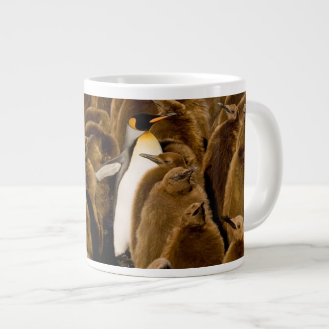 Cutest Baby Animals | Penguin Among Youngsters Giant Coffee Mug (Front Right)