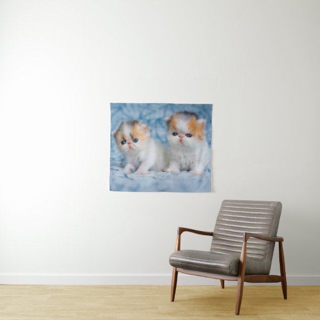 Cutest Baby Animals | Persian Calico Kitten Tapestry (In Situ (Horizontal))